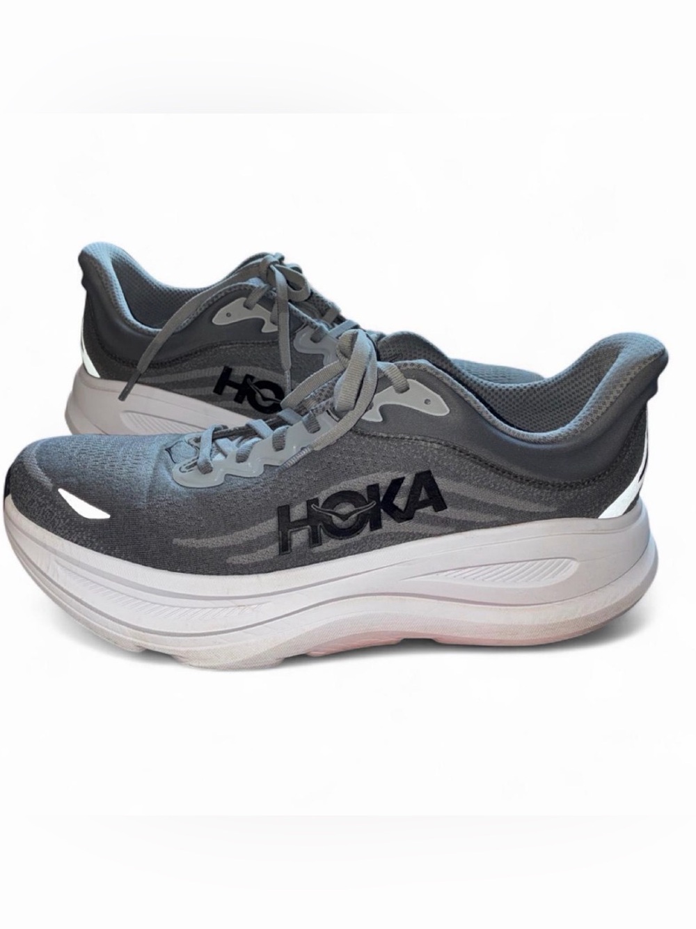 HOKA MEN’S Gray Bondi Running Shoes